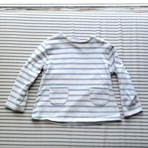 Zara Baby Blue Stripe Top 18-24 Months